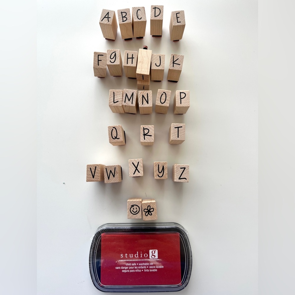 Alphabet stamps set